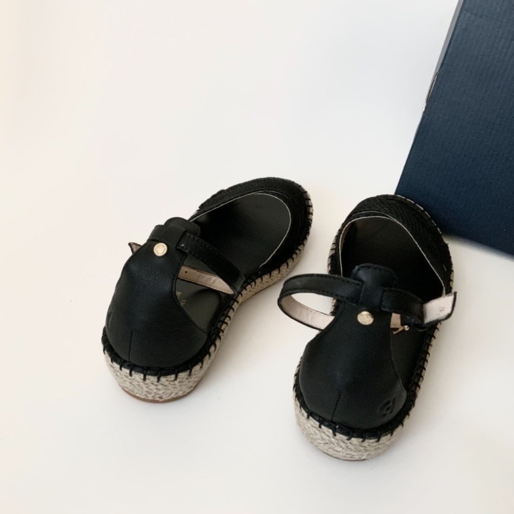 COLE HAAN CLOUDFEEL ESPADRILLE BLACK PYTHON SANDAL - Picture 8 of 9